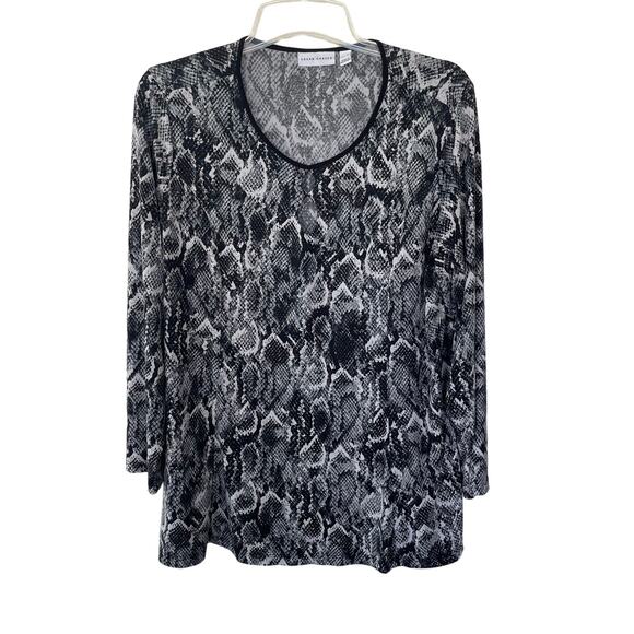 Susan Graver Liquid Knit Size XL blouse top - Picture 1 of 8